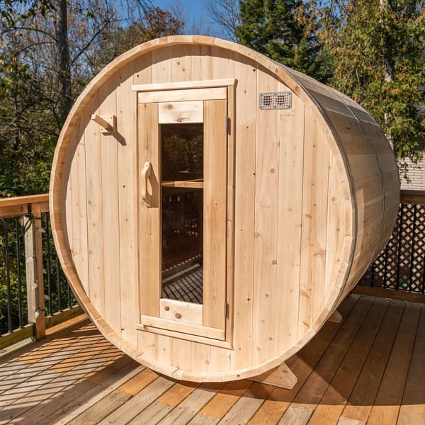 Dundalk CT Harmony 4 Person Barrel Sauna | CTC22W