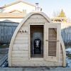 Dundalk Leisurecraft MiniPOD Outdoor Sauna CTC77MW Inside walk in