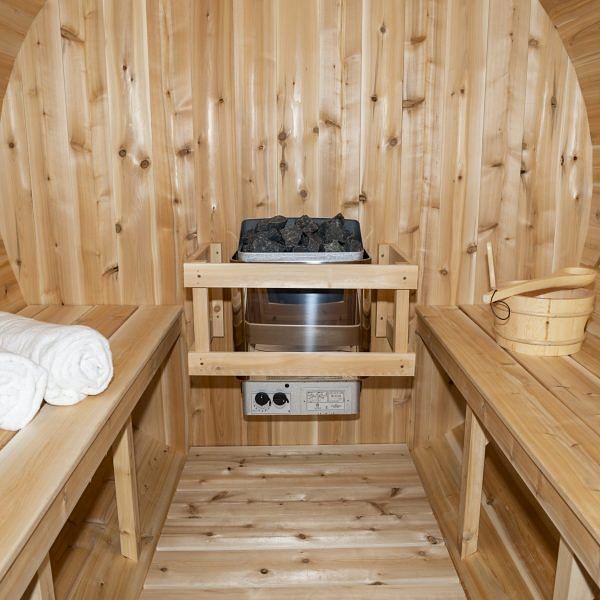 Dundalk CT Serenity 4 Person Barrel Sauna | CTC2245W - Image 9