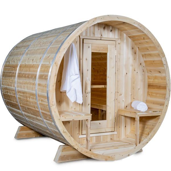 Dundalk CT Serenity 4 Person Barrel Sauna | CTC2245W