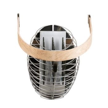 Alternative view of HUUM Rail D Safety Rail for DROP Series Sauna Heaters