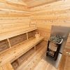 Dundalk CT Georgian Sauna with Changeroom 6 Person CTC88CW inside