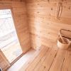 Dundalk Leisurecraft Granby Outdoor Cabin Sauna CTC66W inside seating view