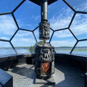 Alternative view of Harvia WHP1500M Sauna Wood Stove Chimney Kit, 1500mm, Black Steel