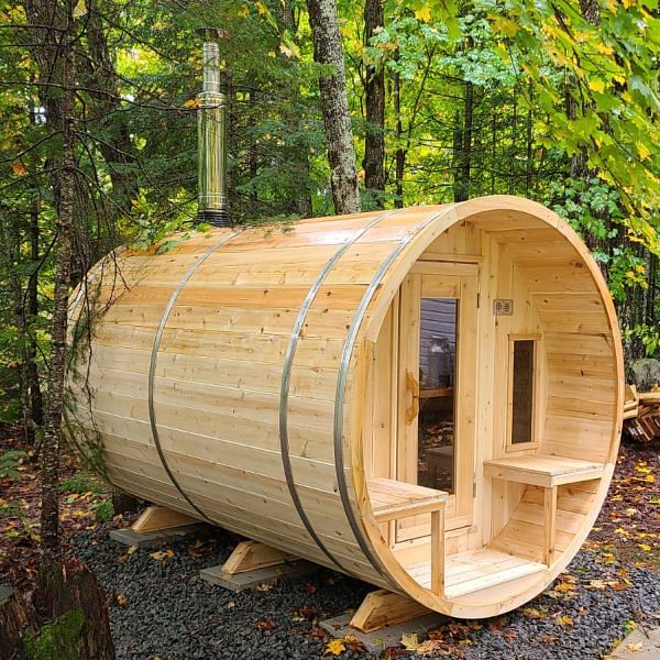 Dundalk CT Tranquility 6 Person Barrel Sauna | CTC2345W