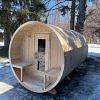 Dundalk CT Serenity 4 Person Barrel Sauna | CTC2245W