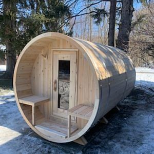 Dundalk CT Serenity 4 Person Barrel Sauna | CTC2245W