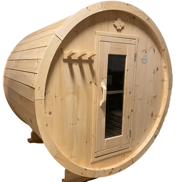 True North 2-4 Person 6’ Long Barrel Outdoor Sauna