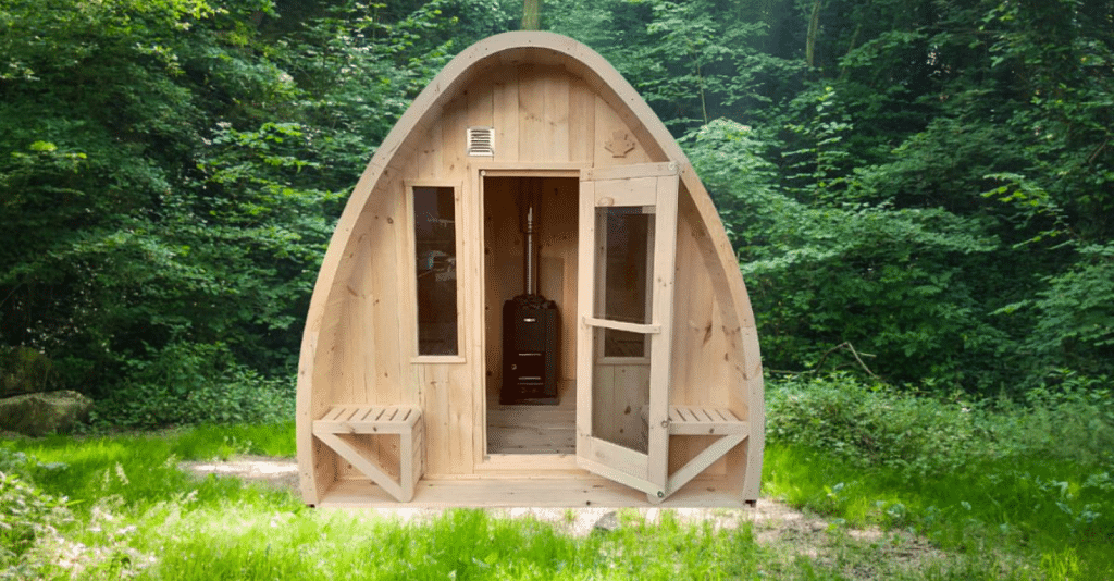 True North Large Pod 4-8 Person Outdoor Sauna