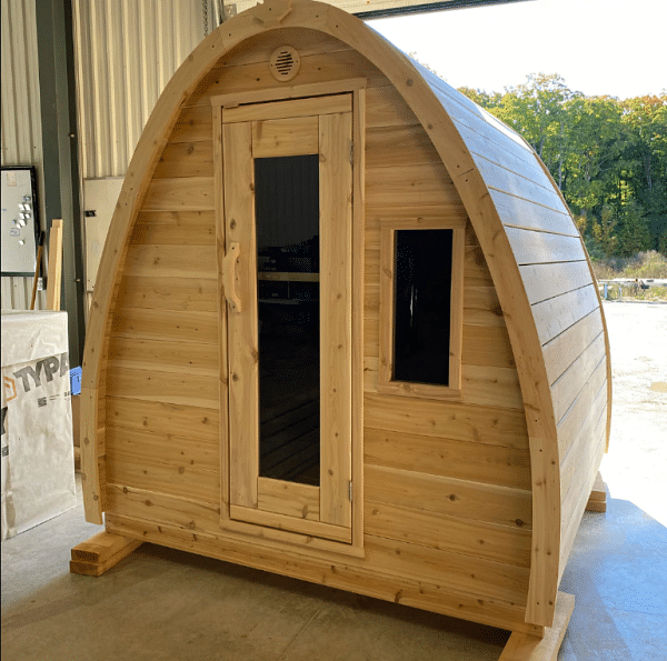 True North Large Outdoor Pod Sauna, 4 to 8 Person