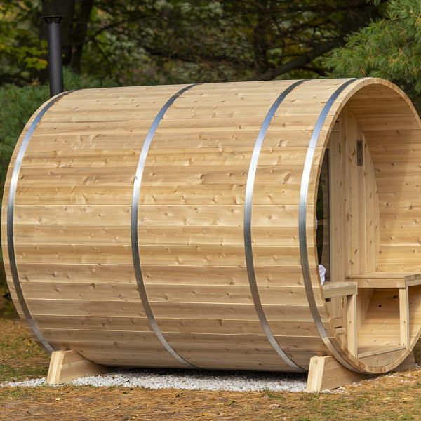 Dundalk CT Serenity 4 Person Barrel Sauna | CTC2245W