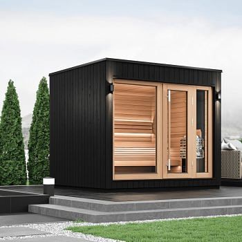 SaunaLife Model G7 6 Person Pre-Assembled Outdoor Home Sauna