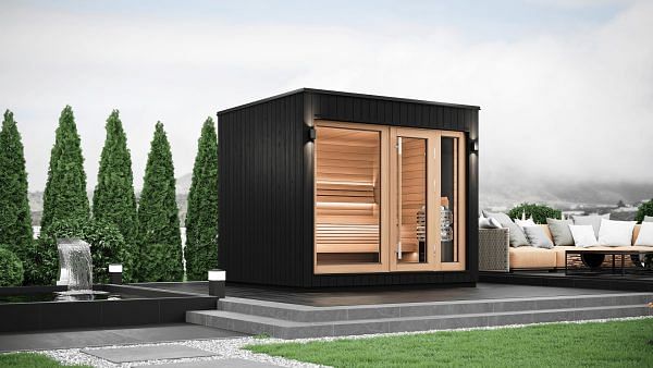 SaunaLife Model G7 6 Person Pre-Assembled Outdoor Home Sauna