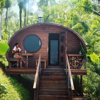 Alternative view of SaunaLife Model G11 8 Person Outdoor Sauna