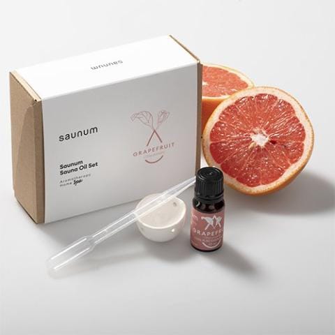 Saunum Aroma Oil Set Grapefruit Aroma Oil with Reservoir, 10ml