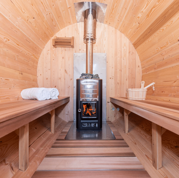 Dundalk CT Tranquility 6 Person Barrel Sauna | CTC2345W - Image 13