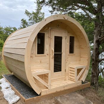 True North Schooner 8 Person Outdoor Barrel Sauna