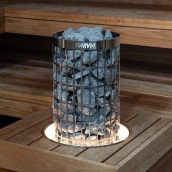 Alternative view of Harvia HPCU2L Embedding Flange w/ LED-Lighting for Cilindro Half 6/8kW