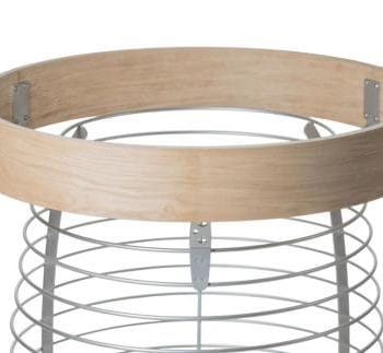 Alternative view of HUUM Rail HM Safety Rail for HIVE Mini Series Sauna Heaters