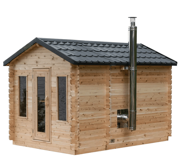 Dundalk Leisurecraft Canadian Timber 6 Person Georgian Sauna Cabin with Changeroom | CTC88CW