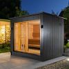 SaunaLife Model G7 6 Person Pre-Assembled Outdoor Home Sauna