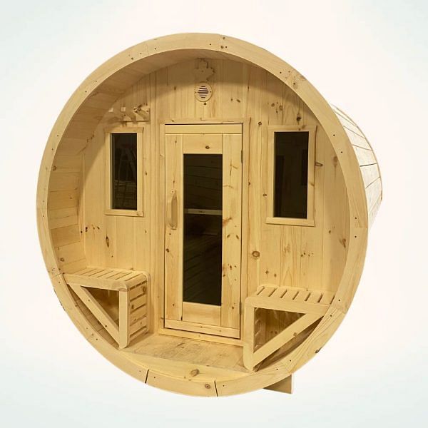 True North 2-4 Person 6’ Long Barrel Outdoor Sauna