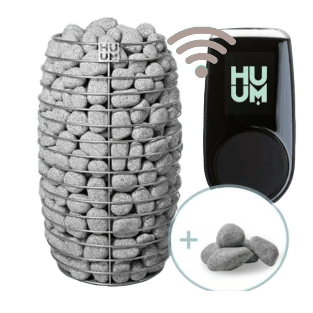 HUUM HIVE MINI 9kW Sauna Heater Package w UKU Wifi Controller and Stones (1)