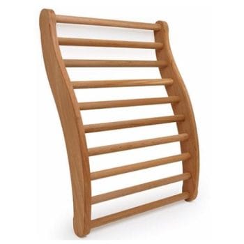 Finnmark Ergonomic Cedar Backrest Canadian Red Cedar Ergonomic S-Shape Sauna Backrest