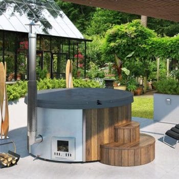 Alternative view of SaunaLife Model S4N Wood-Fired Hot Tub
