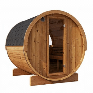 SaunaLife 4 Person 6′ Long Barrel Sauna Barrel- Window | Ergo Model E7W