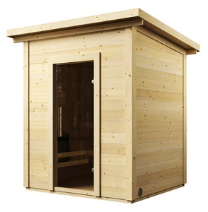 SaunaLife 4-Person Traditional Outdoor Cabin Sauna | Model G2