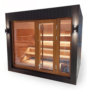 SaunaLife 6-Person Pre-Assembled Outdoor Sauna | Model G7S