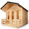 Dundalk CT Georgian Cabin Sauna with Porch – CTC88PW