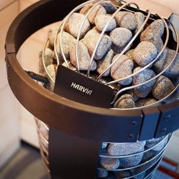 Harvia HSP3M Safety Railing for Spirit Series Heaters, Black