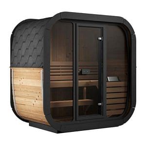 SaunaLife Model CL4G 3-Person Cube-Series Outdoor Sauna Kit