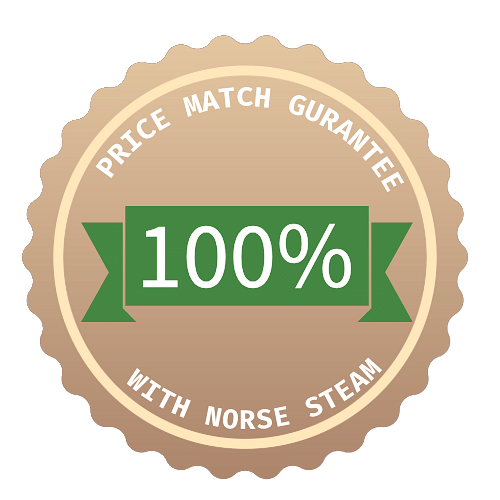 100% Price Match Guarantee with Norse Steam Badge