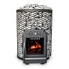 Cozy Heat O Thru-Wall Sauna Stove- Wood Burning Sauna Stove, Up to 18kW