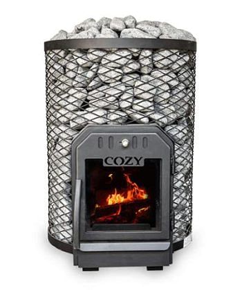 Cozy Heat O Sauna Stove- Wood Burning Sauna Stove, Up to 18kW