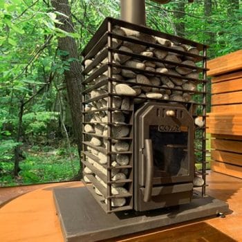 Alternative view of Cozy Heat Quattro Sauna Stove- Wood Burning Sauna Stove, Up to 18kW