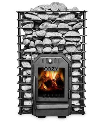 Cozy Heat Quattro Sauna Stove- Wood Burning Sauna Stove, Up to 18kW