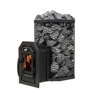 Cozy Heat Thru-Wall Sauna Heater- Wood-Burning Sauna Stove, Up to 18kW