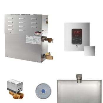 Mr Steam CT Day Spa Package 15 15kW CT Steam Generator, iTempoPlus, Aroma Steamhead, CT SteamStop, AutoFlush w/Pan