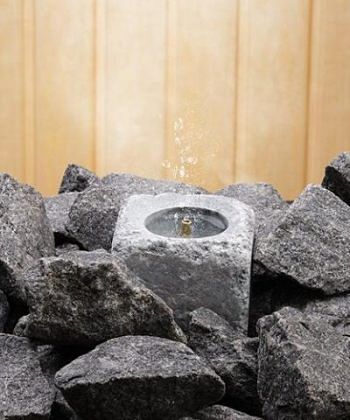 Hukka SaunaSimo Sauna Fountain and Essence Diffuser, Single Pillar, Square