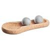 Hukka SoleJoy Sauna Massage Stones with Natural Cork Base, Spheres, 2 Pcs