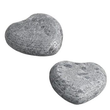 Hukka Lempi Sauna Massage Stones, Hearts, 2 Pcs