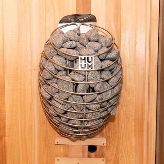 HUUM Drop 6kW Heater w/ Rocks & UKU Black Local Control Unit