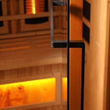 Alternative view of Golden Designs "Reserve Edition" 1-2 Person Full Spectrum PureTech™ Near Zero EMF Infrared Sauna with Himalayan Salt Bar
