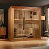 Golden Designs Copenhagen Edition 3 Person Traditional Sauna - Canadian Red Cedar