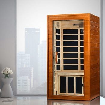 Golden Designs Dynamic "Avila Elite" 1-2 Person Ultra Low EMF FAR Infrared Sauna