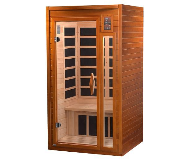 Golden Designs Dynamic "Barcelona Elite" 1-2 Person Ultra Low EMF FAR Infrared Sauna